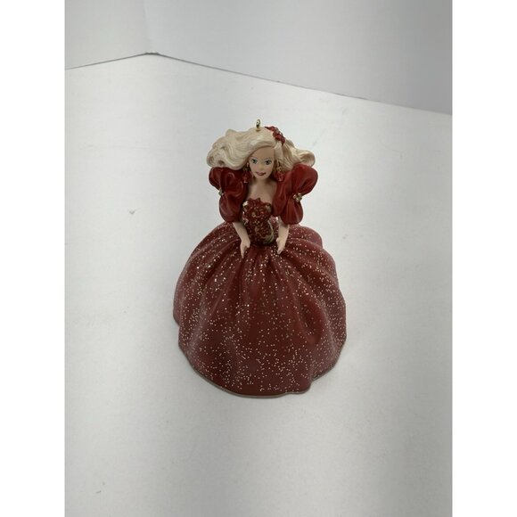 2 Hallmark Barbie Ornaments 2001 Christmas Celebration And 1993 Holiday - Picture 10 of 15